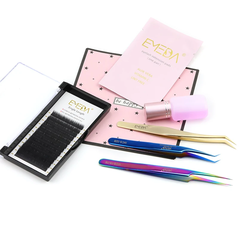 

Super professional eyelash extension vendor with eyelash extensions custom packaging, Matte black