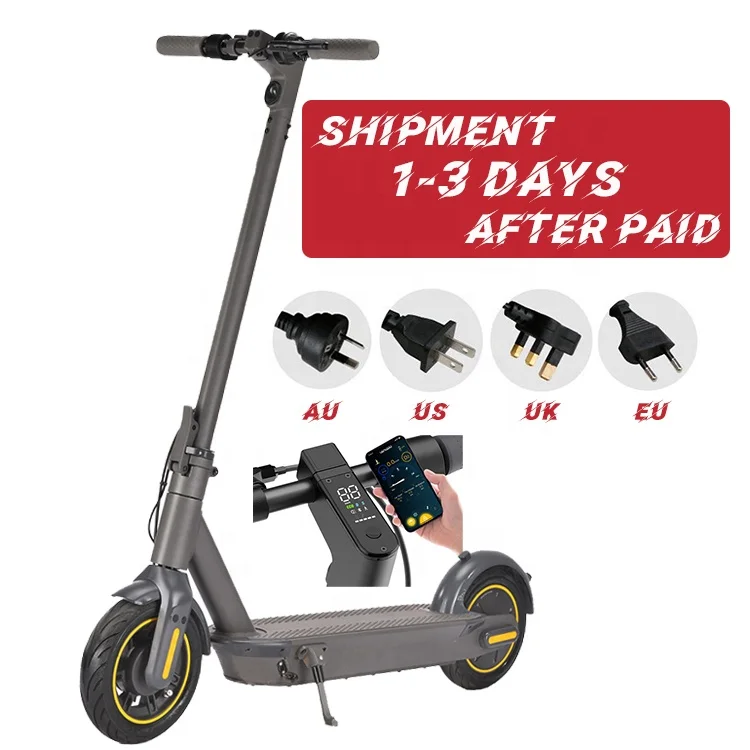 

HEZZO Drop Ship UK EU Warehouse 36v 15Ah 500W powerful EScooter 10inch ninebot g30 max long range Moped adult Electric Scooter, Black/white