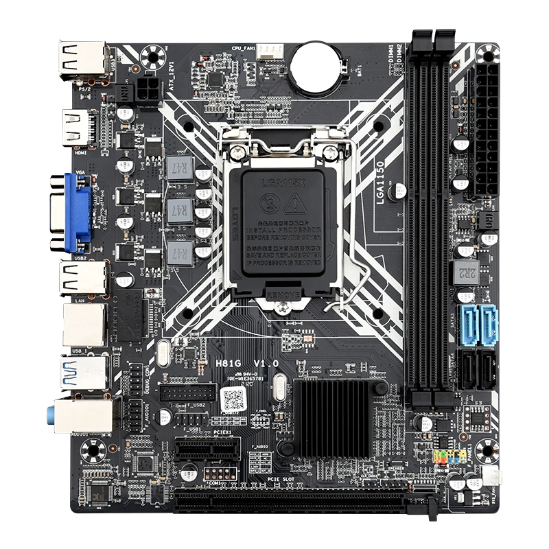 

2021 New Arrivals Cheap H81G Motherboards with DDR3 16GB USB and SATA 3.0 motherboard