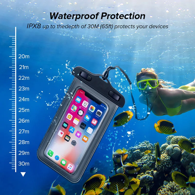 Hot Swimming Floating Universal Waterproof Case Pvc Waterproof Bag Ipx8