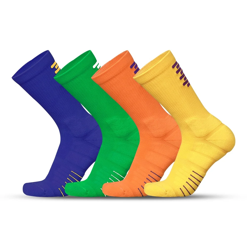 

Hot-selling men's mid-tube elite basketball socks, quick-drying wear-resistant terry socks, thick towel bottom training sports s, Custom color