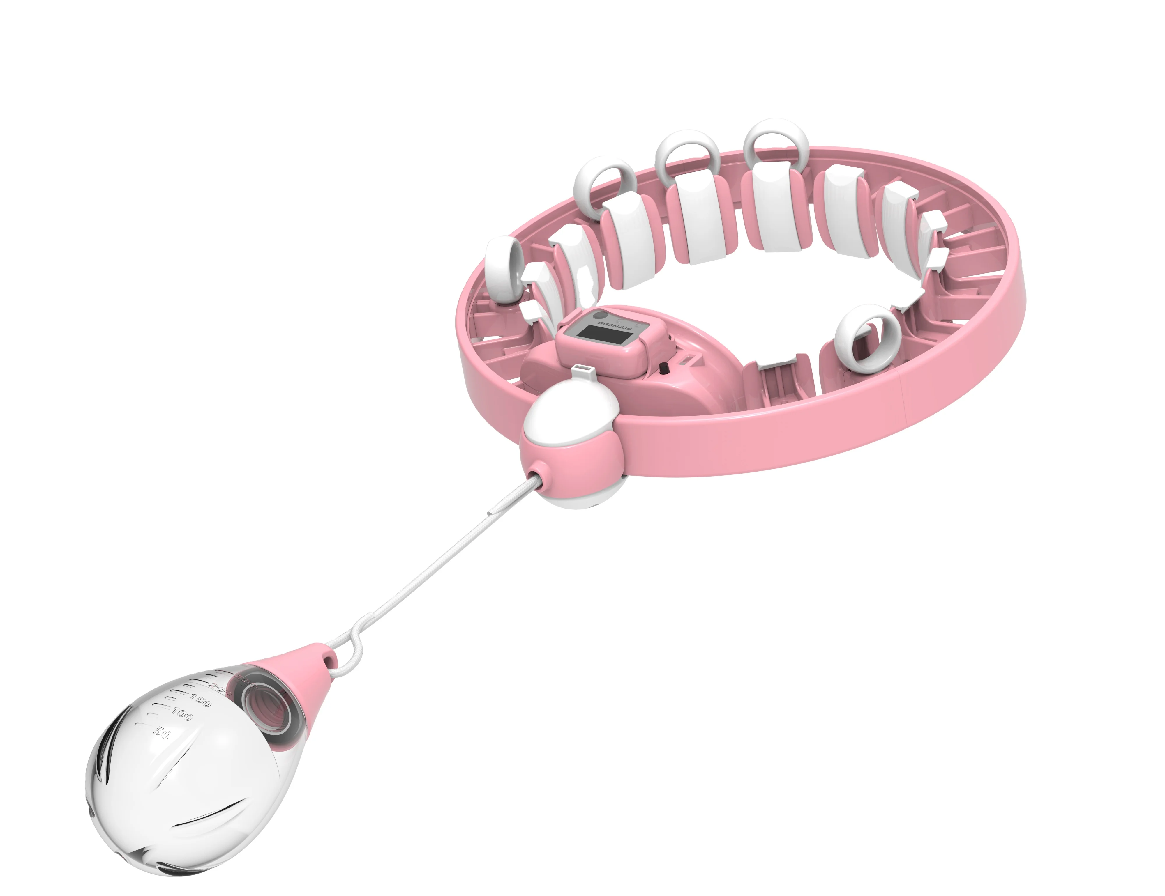 

Hula Adults Hoop Smart Vibrate and massage hulahoop Weight loss hula- hoop, Pink