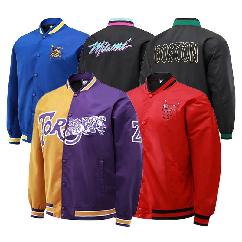 

Kobe Bryant 8 24 Laker s Miami Chicago Teams Fashion Mens Long Sleeve Winter Embroidery Basketball Jacket Coat