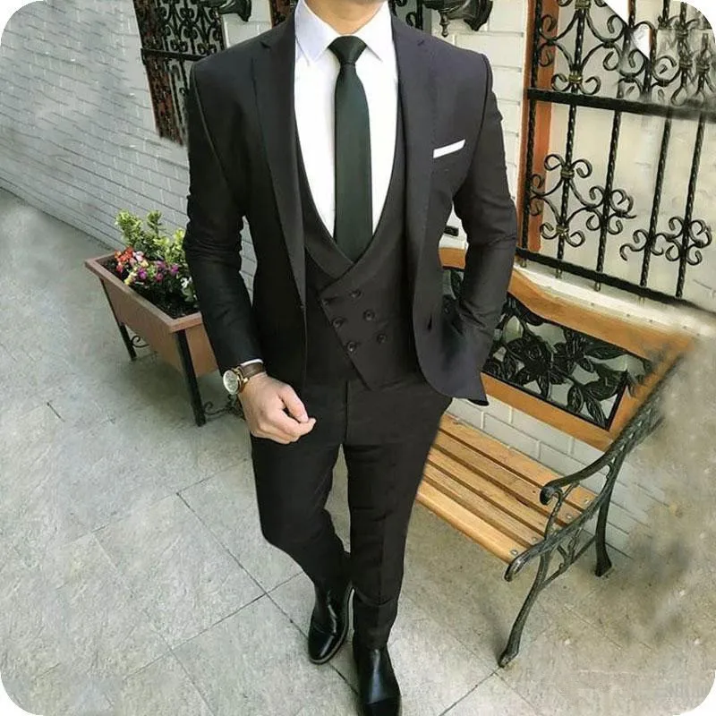 

LL062 Men Suits for Wedding Black Best Man Blazer Groom Tuxedo Slim Fit Terno Masculino Classic Costume Mariage Homme, Per the request