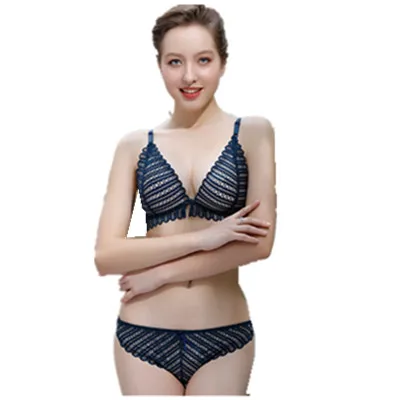 

Underwear sexy bra no steel ring women's bra thin lace Sexy French bra set