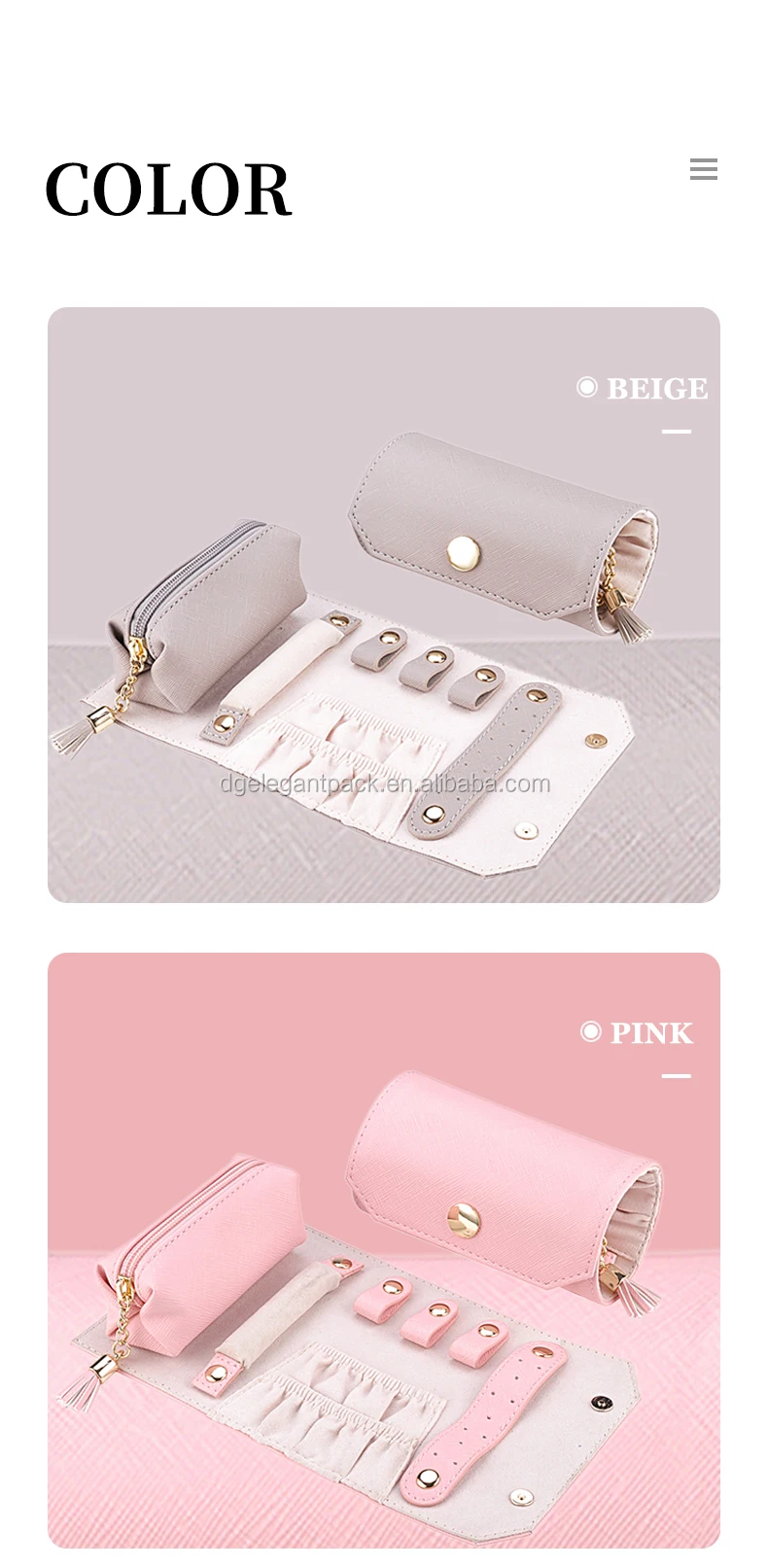 Custom Luxury Fancy Organizer Storage Travel Leather Wholesale Cheapest