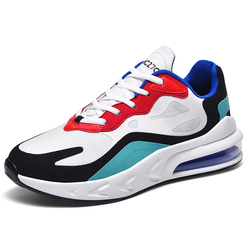 

Sepatu Olahraga RTS Wholesale Price PU Soft Sole Breathable Men's Running Sports Shoes, Black, white, whtie blue, blue