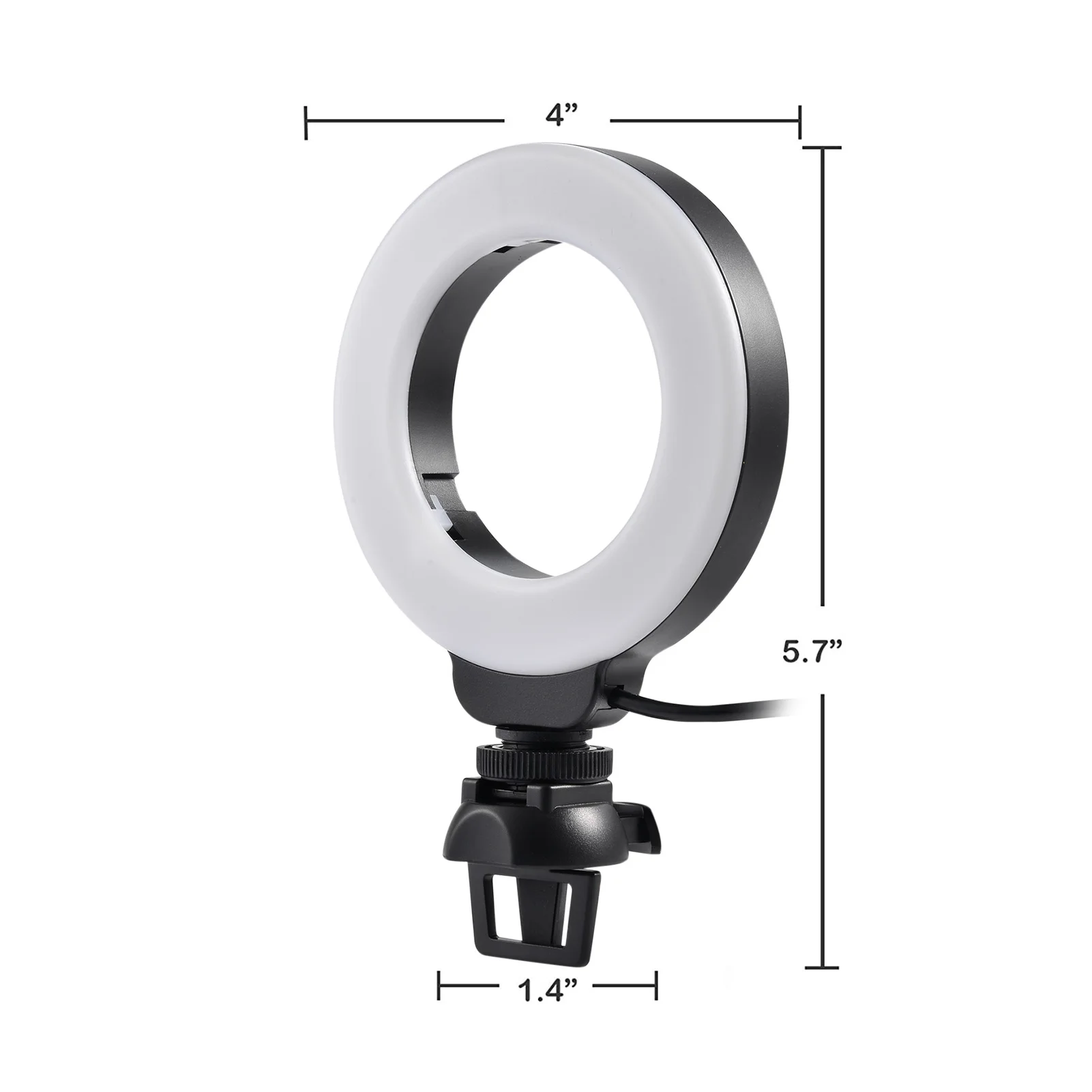 

Live Streaming Multifunctional bracket Light for Laptop Conference Lighting 4inch With Clip Tripod selfie light Fill