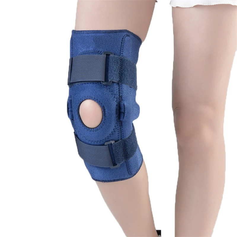 

Compression Knee Sleeve by Support Brace Hinged Knee Brace Wrap, Blue