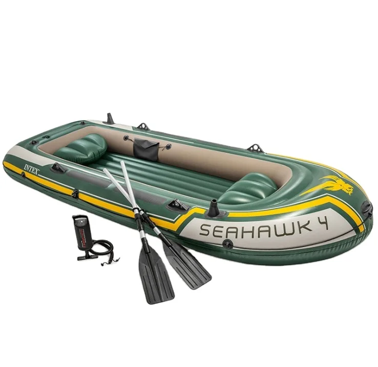 

INTEX 68351 SEAHAWK 4 BOAT Inflatable Boat Air Boat Set