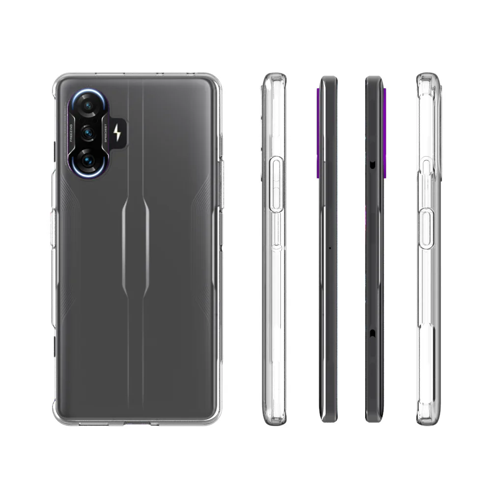 

Transparent TPU Case Cover For Redmi K40 Gaming Anti Shock Gel Soft Back Covers, Clear
