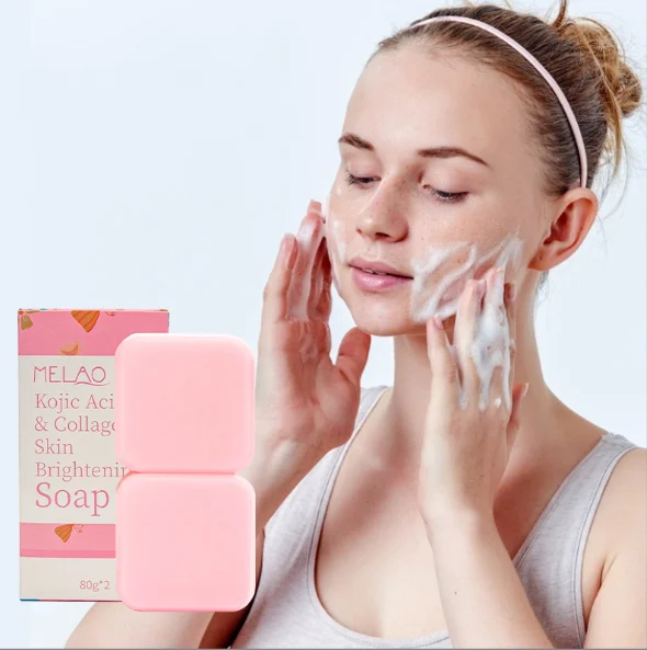 

Yanmei Kojic Acid Collagen Skin Brightening Soap Mild Facial Cleanser Makeup Remover Gentle Moisturizing Whitening Handmade Soap