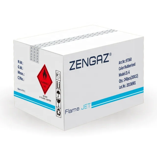 
Zengaz Creative Custom Design Wingdproof Lighter Jet Flame Torch Lighter 