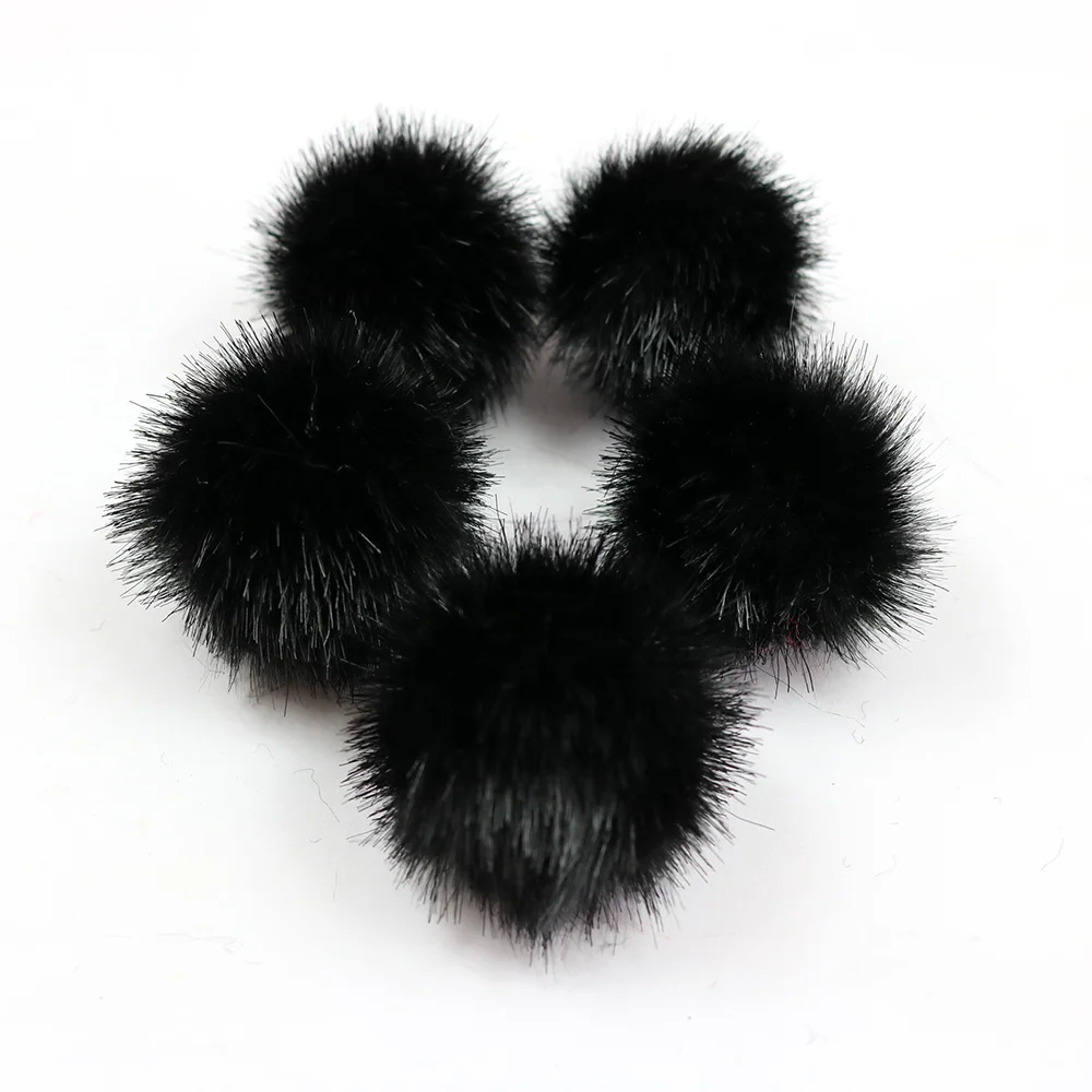 
China factory Wholesale Colorful 2.5cm 3cm 4cm 5cm 6cm faux mink fur ball mini faux fur pom poms 