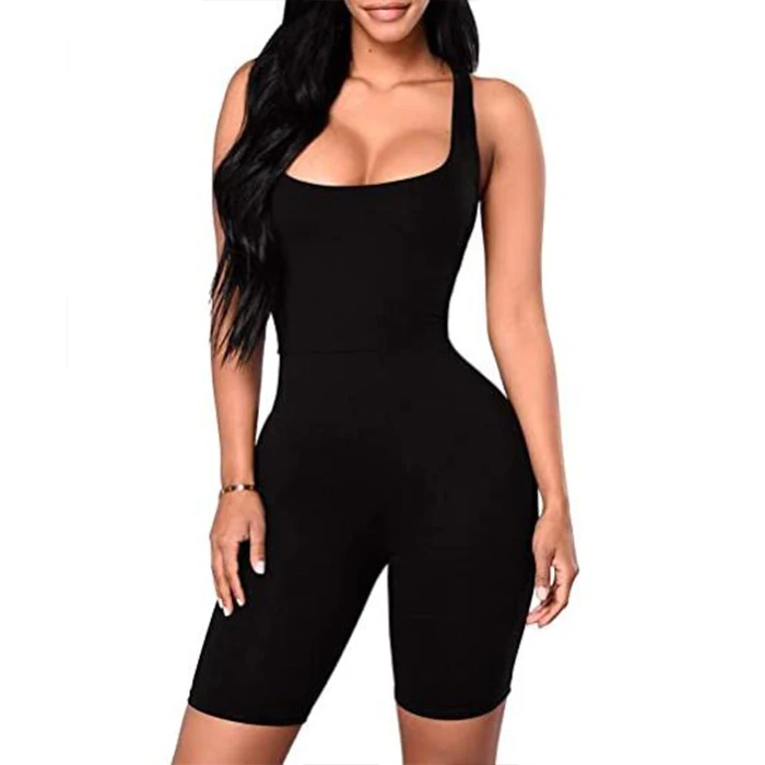 

Women Sexy One Piece Tank Top Sleeveless Short Jumpsuit Bodysuit Rompers