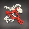 Red and white china manufacturer coloured traffic roadway safety plastic chain