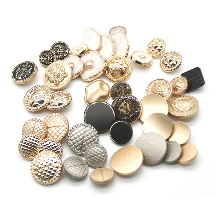 

Zinc alloy Metal Button black shank button Factory Custom Logo Brass Metal Gold Silver Shank Buttons for coats