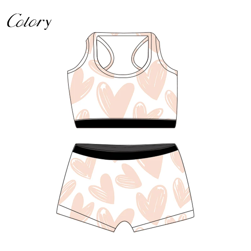 

Colory Matching Sets Women Compression Men Woven Shorts, Picture shows
