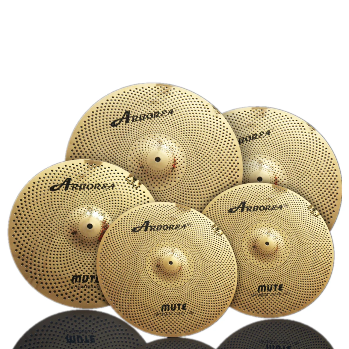 

Arborea Mute cymbals, high polished Low Volume Cymbal set, Gold