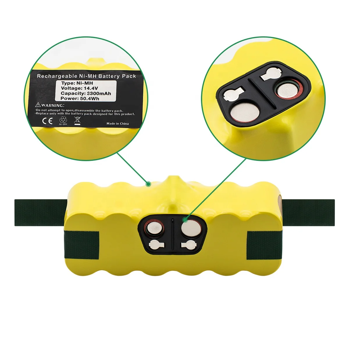 
14.4V NI-MH battery pack for Roomba Irobot Vacuum Cleaner 3300mAh 500 600 680 690 700 880 980 series robot battery 