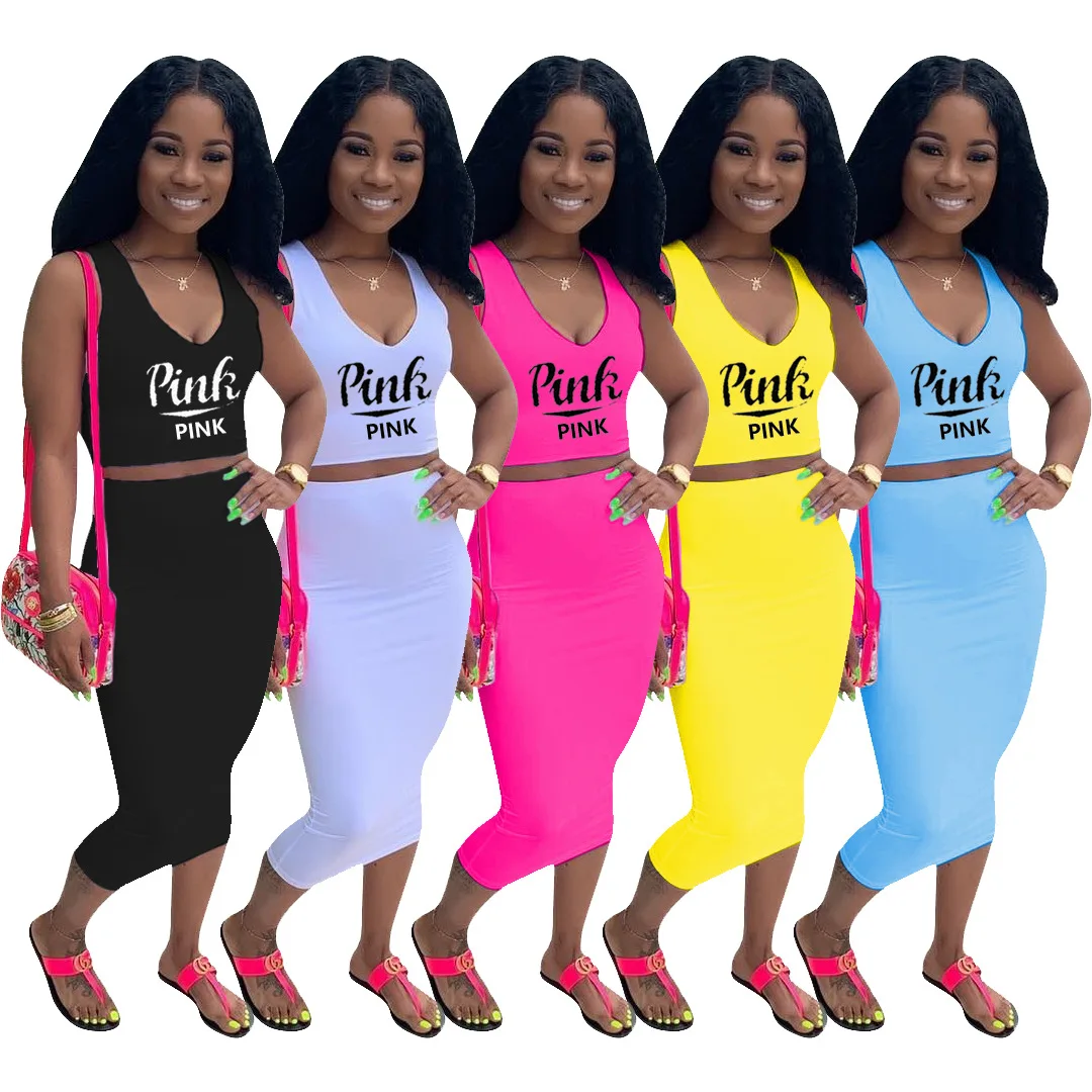 

2021 fashion skirt sets womenWholesale high quality 2 piece outfits