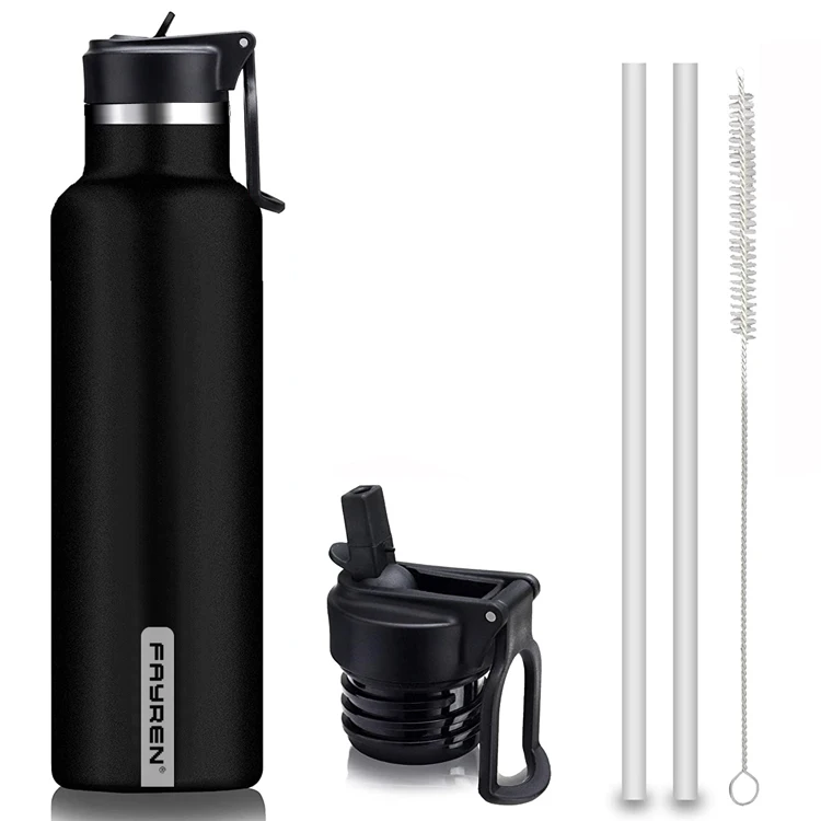

FAYREN hot sale double wall stainless steel 32 oz bpa free kids water bottle with straw, Can be customized