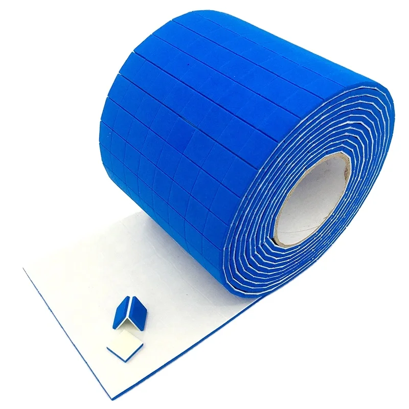 

18*18*3+1mm Adhesive Glass Gasket Separator Blue EVA With Foam Separator Pads