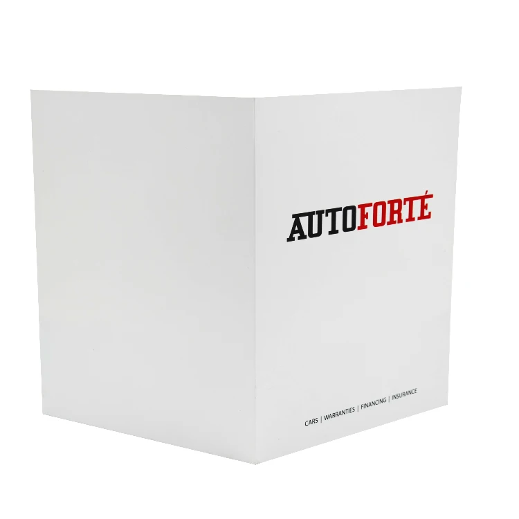 
White OEM Printing Folding a4 Paper File Folder with Two Pockets 