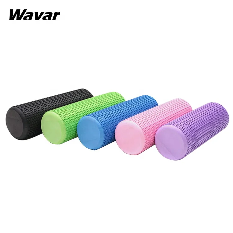 

hot selling travel gym pink column foam roller eva for yoga deep muscles tissue massage, Black/pink/blue/green