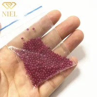 

5# Synthetic red corundum ruby ball price of ruby beads gemstone Niel Gems