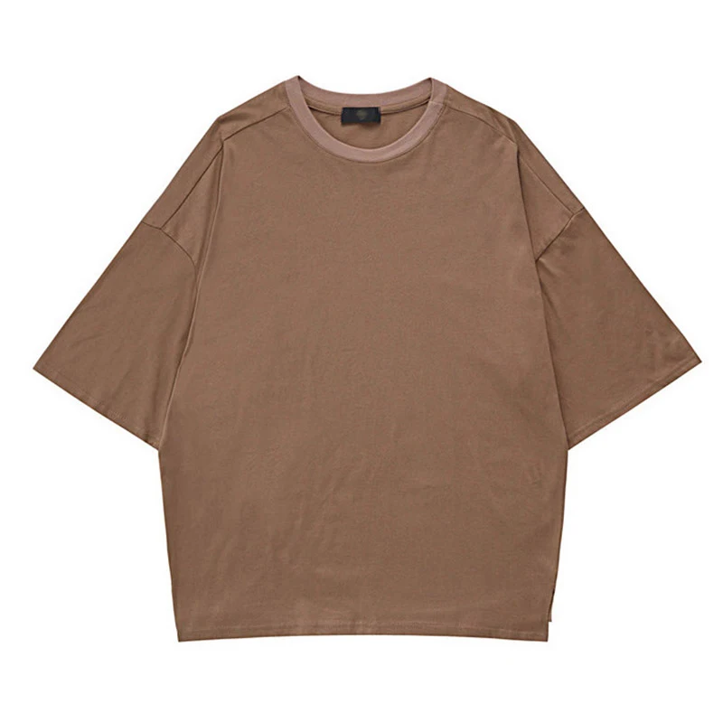 

Luxury oversized streetwear Crewneck Tshirt Men 100% Cotton Unisex Plain T-Shirts