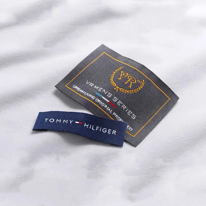 

China Supplier Clothing Tags Clothes Custom Damask Grosgrain Apparel Labels With Logo Woven Label, Up to 12 colors, follow pantone color chart