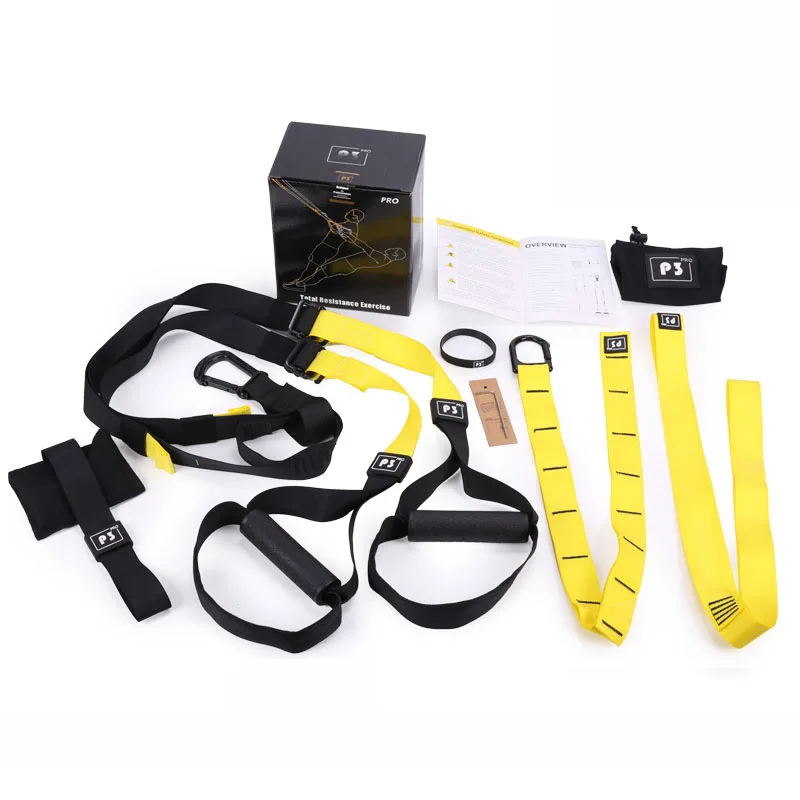 

Multi Functional Body Fitness Pulley Hip Pro Sling Trainer Suspension For Home, Yellow/green/red/any pantone color is available