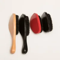 

Hard custom crown curved 360 wave brush for men wooden soft wave hair brush boar bristle hair brush