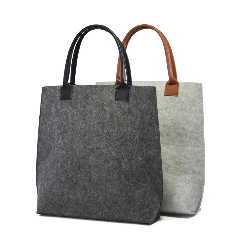

Luggage Durable eco promotional storage Custom Decorative New Fashion Designed Grey felt Bag, Customizable