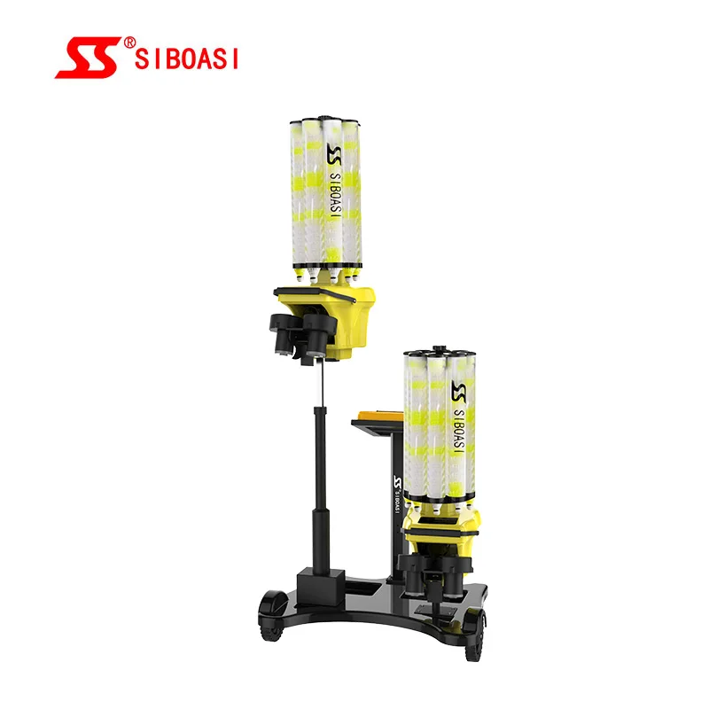 

SIBAOSI Badminton Advanced Training Feeding Machine S8025 Shuttlecock Shooting Machine, Red&black