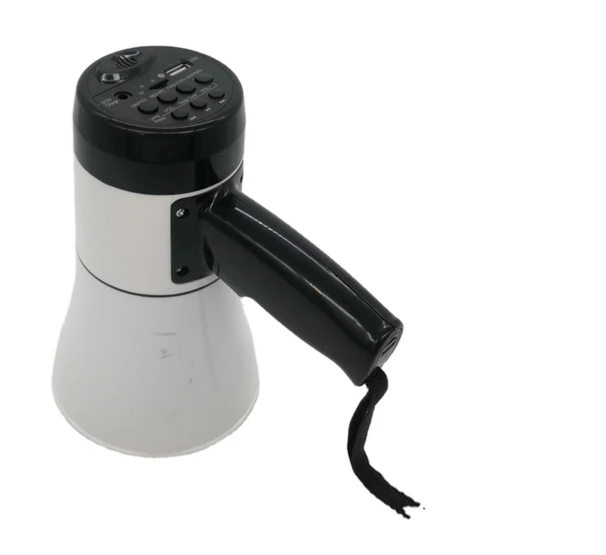 

Handheld lithium battery BT Megaphone 20w with USB Siren, Red+white blue+gery, black, white