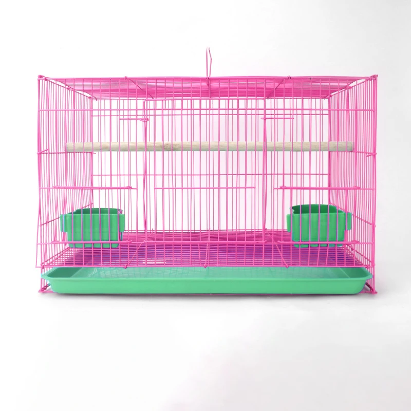 

Amazon wholesale pet supplies big parrot bird cage breeding square large iron cage convenient carries