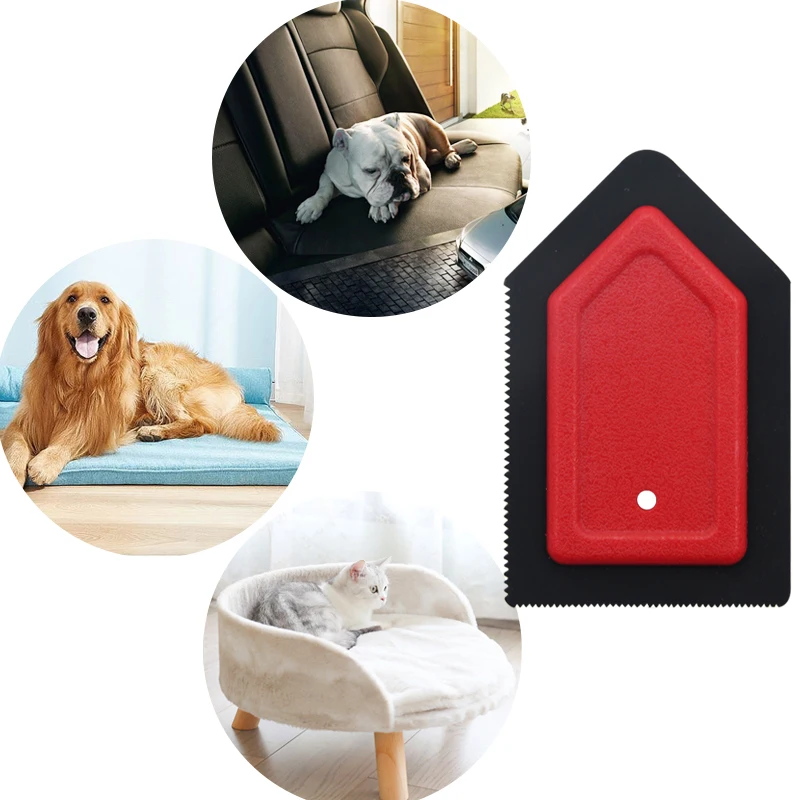 

Car and window cleaner squeegee cepillo para perro dog pet hair easy clean pet silicone hair remover brush, Customized color
