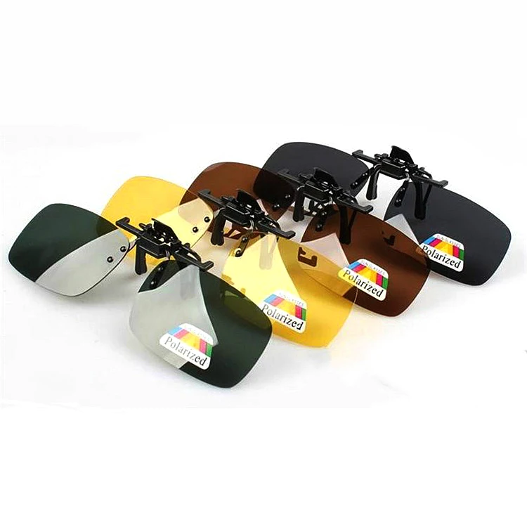 

Glazzy Custom Logo UV400 Magnetic Polarized Clip On Night Vision Sunglasses, 2022 Driving Sun Glasses For Myopic people, Yellow,brown, green, grey