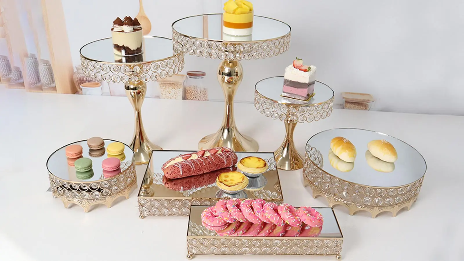 Cake Tools Birthday Supplies Dessert Table Round Plastic Aluminum Alloy Cake Piping Table Diy