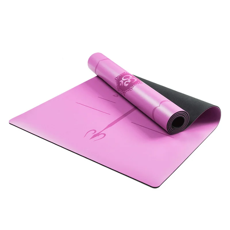 

New Listing Custom Size Cuboid Non-Slip Eco Friendly 6mm TPE Yoga Mat Suede Surface for Gymnastics Pilates, Colorful