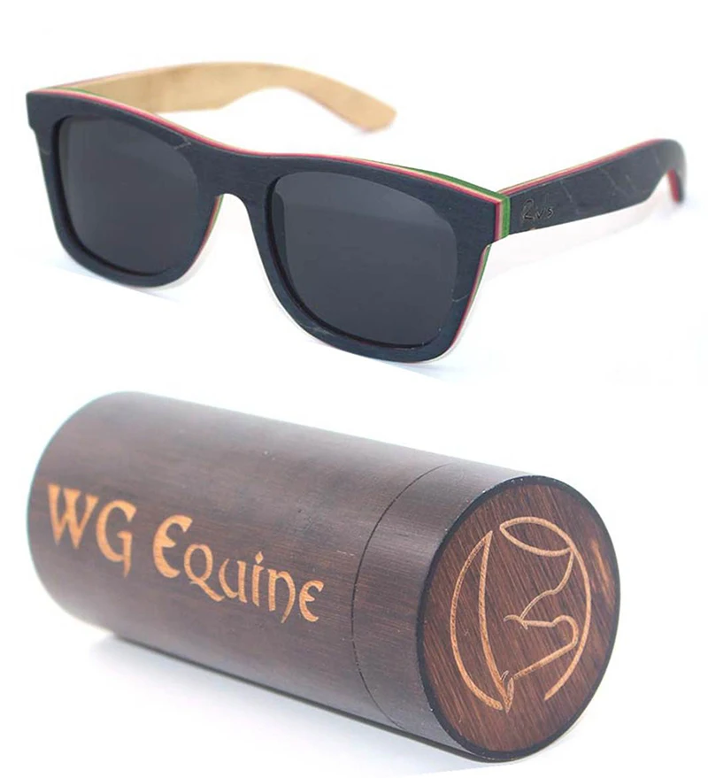 

Novelty import customizable logo real skateboard wood sunglasses China 2019 Gafas de madera para hombre y mujer, Custom colors