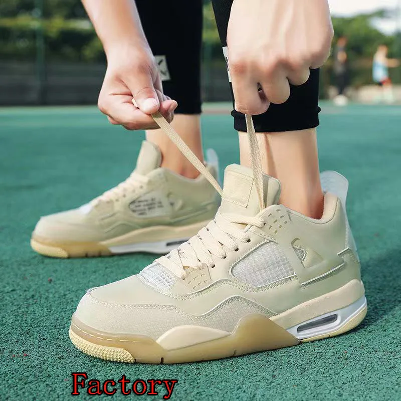 

2021 High Quality AJ4 Fashion Outdoor Basketball Shoes Sneakers High Top Retro Air Cushion Trendy Shoes