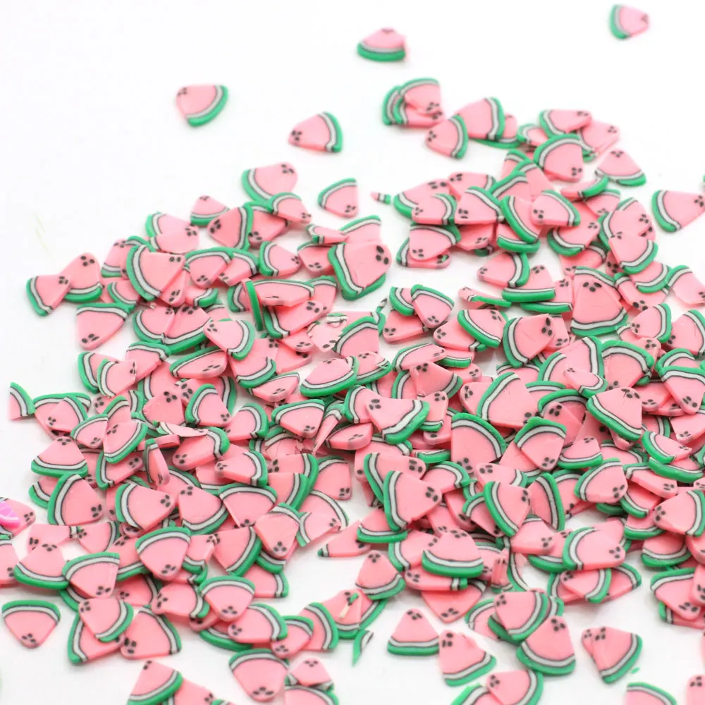 

5mm Fruit Polymer Clay Slice Fuit Sprinkles for Slime Nail Art Decorations, As picture