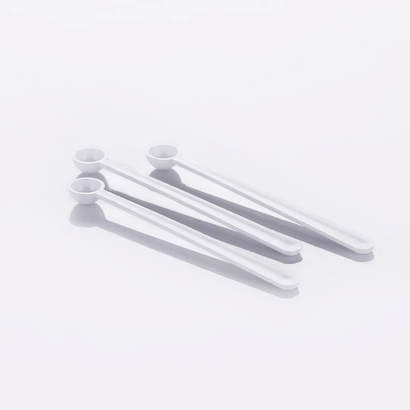

Eco-Friendly plastic mini powder spoon 0.15ml white plastic spoon, White/customized color