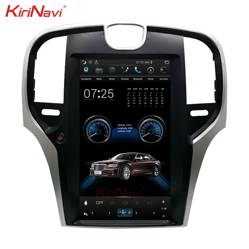 

KiriNavi 13.3" Android 9 PX6 system Car Radio For Chrysler 300C stereos video Navigation dvd player Car audio GPS DSP BT WIFI