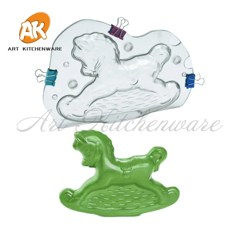 

AK Doll Trojan chocolate mold plastic chocolate mold environmentally friendly spot supplies CC-33, Transparent