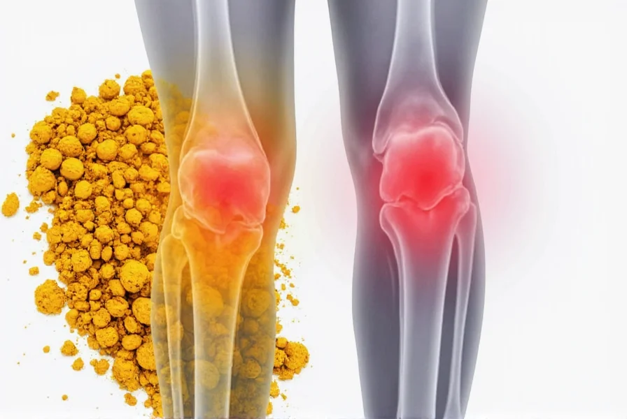 Turmeric root and powder showing natural joint support ingredients