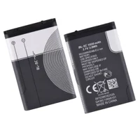 

BL-5C BL5C cell phone battery for Nokia 1200 1208 1600 1650 105 106 E60 N70 N9 Lithium ion battery BL 5C